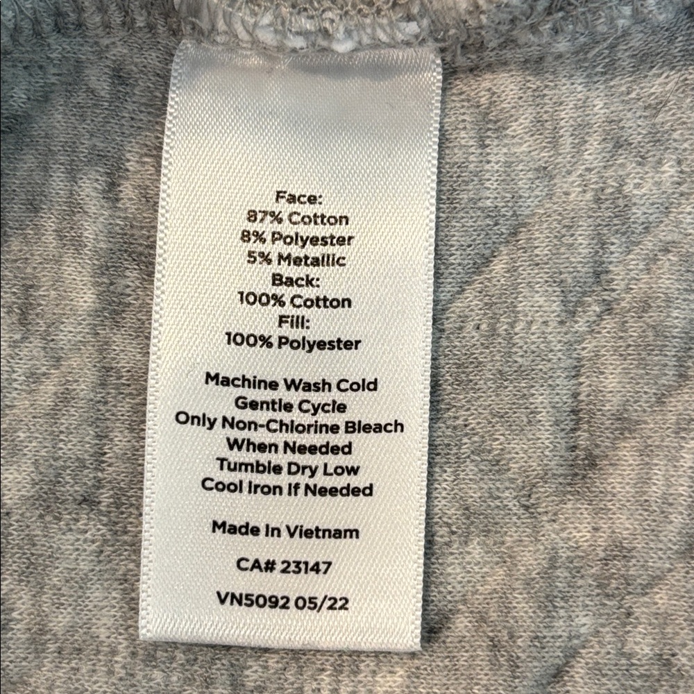 Talbots Gray Quilted Sweater - Picture 4 of 4